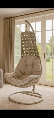 Rattan garden swing - rattan,